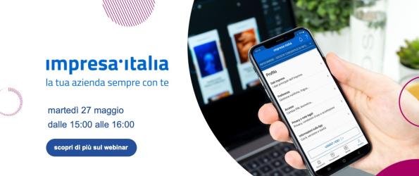 Banner webinar app impresa italia