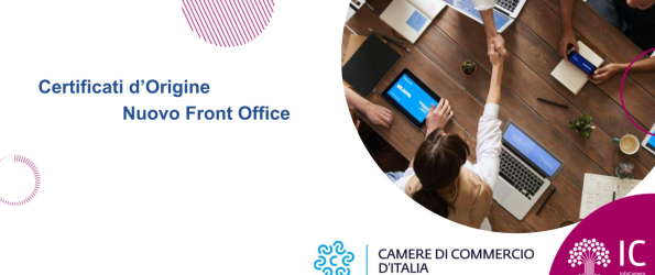 Certificati d'origine - Nuovo Front Office