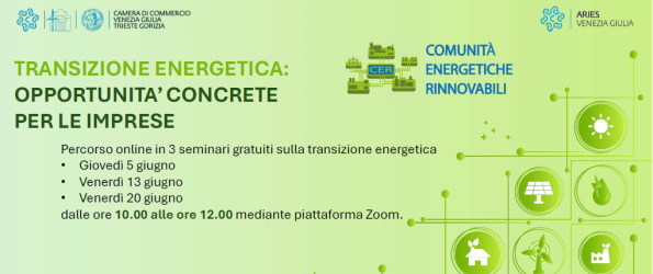 Banner Transizione energetica: opportunità concrete per le imprese