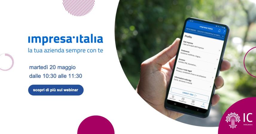 webinar App impresa italia Banner webinar APP Impresa italia