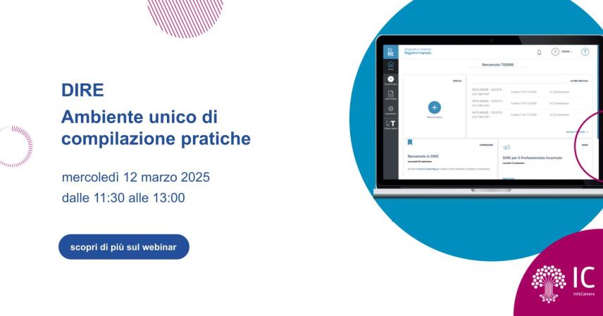 webinar DIRE Infocamere