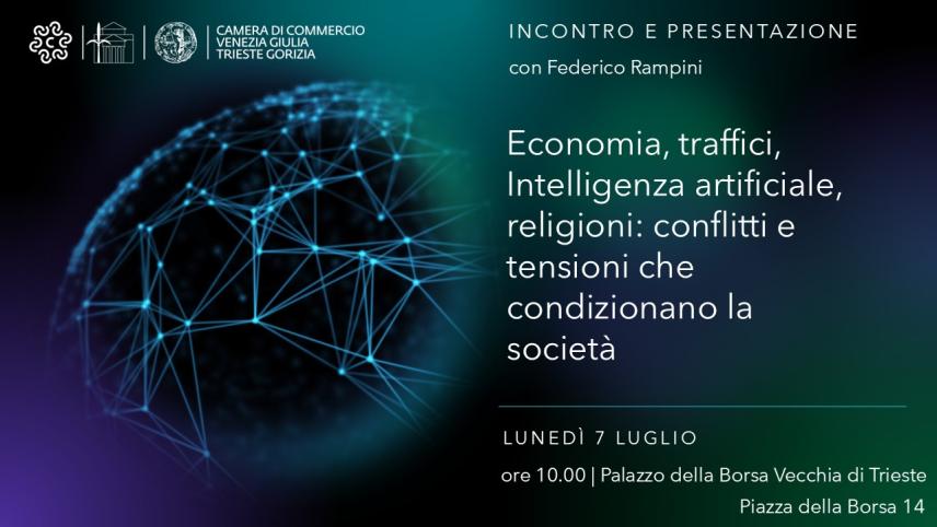 Incontro con Federico Rampini "Economia, traffici, Intelligenza artificiale, religioni: conflitti e tensioni che condizionano la società"