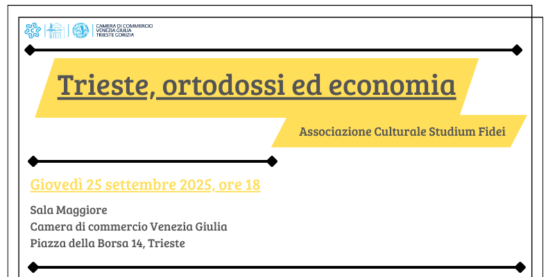 Trieste, ortodossi ed economia Trieste, ortodossi ed economia