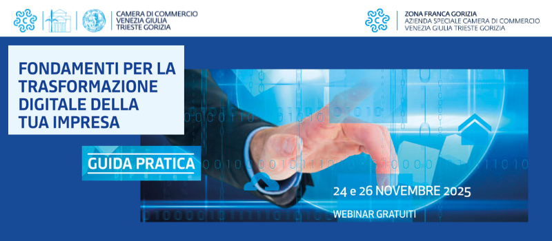 FONDAMENTI PER LA TRASFORMAZIONE DIGITALE DELLA TUA IMPRESA banner 