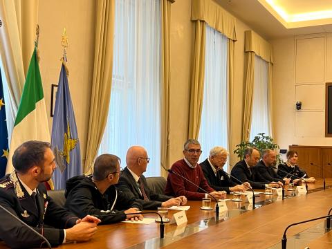 Conferenza stampa vigilantes