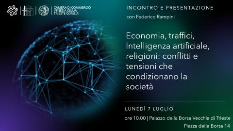 Incontro con Federico Rampini: Economia, Traffici, Intelligenza Artificiale e Religioni — Conflitti e Tensioni nella Società Contemporanea Incontro con Federico Rampini: Economia, Traffici, Intelligenza Artificiale e Religioni — Conflitti e Tensioni nella Società Contemporanea