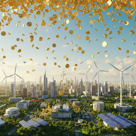 una pioggia di monete cade su aziende nell'innovazione energetica
