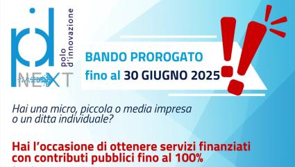 Proroga bando PID next al 30 Giugno proroga bando PID next al 30 Giugno