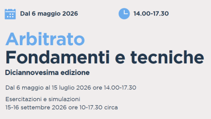 Arbitrato Fondamenti e Tecniche 