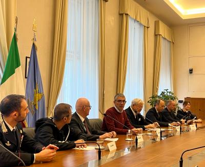 Conferenza stampa vigilantes