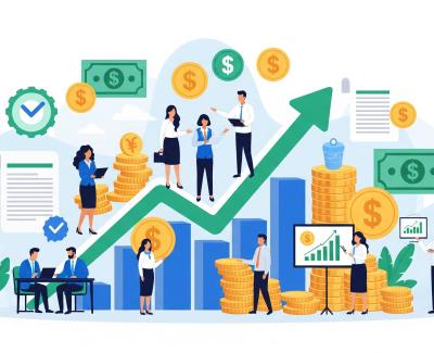 Grafico con freccia verso l'alto