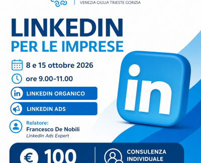 Logo Linkedin azzurro su sfondo bianco