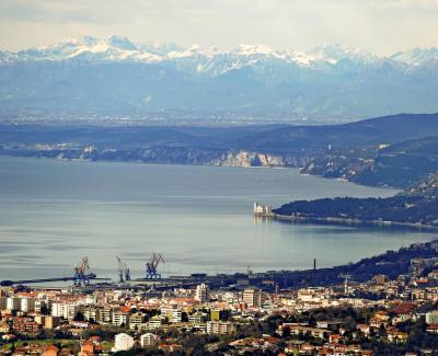 panorama Trieste e montagne FVG